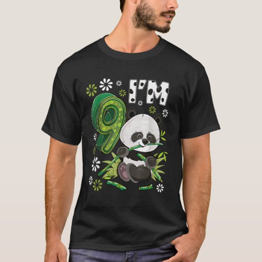 9 Panda 9e Py Dierenpanda T-shirt (Voorkant)