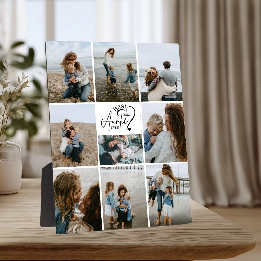 9 Personalized Best Aunt Photo Collage Fotoplaat