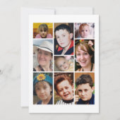 9 photo add message white bedankkaart (Voorkant)