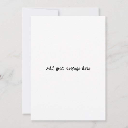 9 photo add message white bedankkaart (Achterkant)