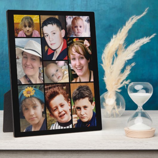 9 photo black display fotoplaat (Zijkant)