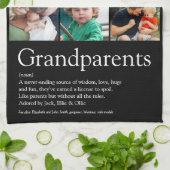 9 Photo Collage Grandouders Definition Theedoek (Gevouwen)