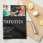 9 Photo Collage Grandouders Definition Theedoek (Quarter Fold)