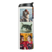 9 Photo Custom Personalized Collage Thermosbeker (Gedraaid links)