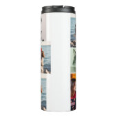 9 Photo Custom Personalized Collage Thermosbeker (Achterkant)