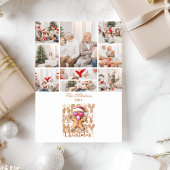 9 Photo Cute Gingerbread  Merry Christmas  Feestdagenkaart