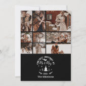 9 Photo First Christmas as Mr. & Mrs Feestdagenkaart (Voorkant)