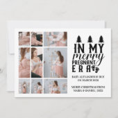 9 Photo In My Merry Pregnant Era Christmas Feestdagenkaart (Voorkant)