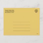 9 Photo Offset - Bold Merry - Black en Gold - Feestdagenkaart (Achterkant)