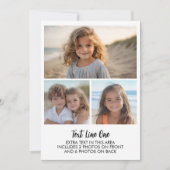 9 Photos - 3 Front, 6 Back - Black Text on White Kaart (Voorkant)