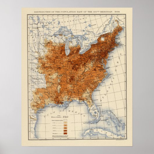 9 Populatie 1860 Poster (Voorkant)