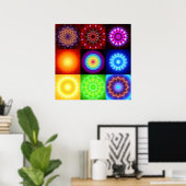 9 Powermandalas Poster (Thuiskantoor)