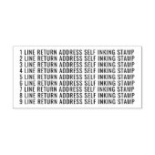 9 regels retouradres aangepast rubberstempel (Afrduk)