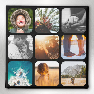 9 Rond gemaakte Lijst-vriend(in) Photo Template Sq Magneet