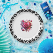 9" Rond papier Bord Mooi (Feest)
