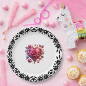 9" Rond papier Bord Mooi (Feest)