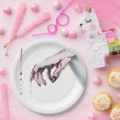 9" Rond Papier Bord zombie bloeddruppelvampier Got (Feest)