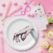 9" Rond Papier Bord zombie bloeddruppelvampier Got (Feest)