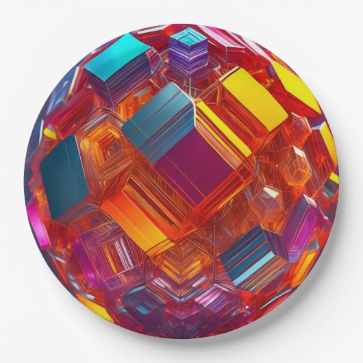 9" Round Paper Plate Papieren Bordje (Voorkant)