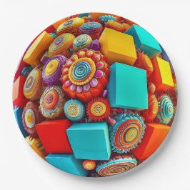 9" Round Paper Plate Papieren Bordje