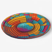 9" Round Paper Plate Papieren Bordje (Gekanteld)