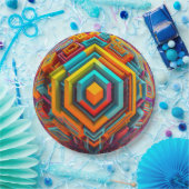 9" Round Paper Plate Papieren Bordje (Feest)