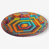 9" Round Paper Plate Papieren Bordje (Gekanteld)