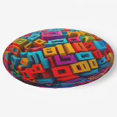 9" Round Paper Plate Papieren Bordje (Gekanteld)