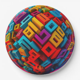 9" Round Paper Plate Papieren Bordje