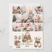 9 Rustieke Neutrale Kerstmis Feestdagenkaart (Voorkant)