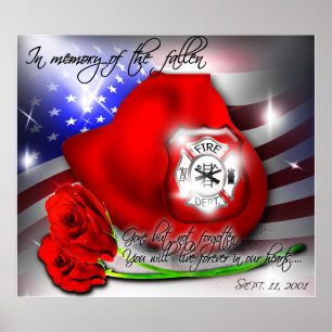 9 september/11 gedenkteken poster Print