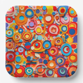 9" Square Paper Plate Papieren Bordje