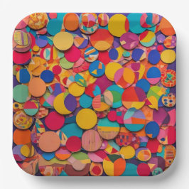 9" Square Paper Plate Papieren Bordje