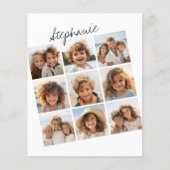 9 Square Photo Collage - Zwart-wit (Voorkant)