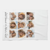 9 Square Photo Collage - Zwart-wit Theedoek (Horizontaal)