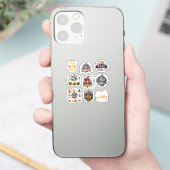 9 stickers Trick or treat (Telefoon)