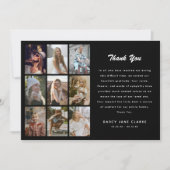 9 Sympathie voor het fotorooster Bedankkaart (Voorkant)