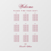 9 Tabel Transparante bruinkoolzaaigoed Raamsticker (Vel)