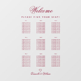 9 Tabel Transparante bruinkoolzaaigoed Raamsticker