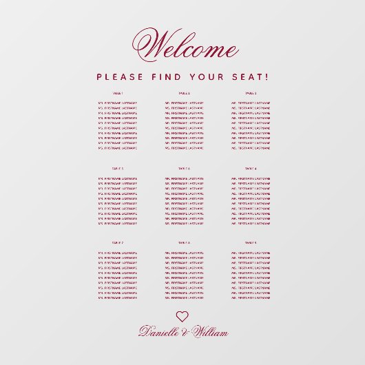 9 Tabel Transparante bruinkoolzaaigoed Raamsticker (Vel)