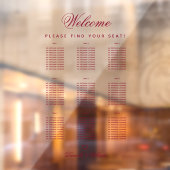 9 Tabel Transparante bruinkoolzaaigoed Raamsticker (Vel 2)