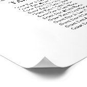 9 Tables Wedding Seding Chart Board Elegant Poster (Hoek)