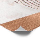 9 Tafel Kopergordel voor bruiloft Poster (Hoek)