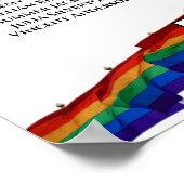 9 Tafelregenboogpride-weduwenkaart Poster (Hoek)