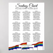 9 Tafelregenboogpride-weduwenkaart Poster (Voorkant)