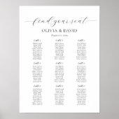 9 Tafels Eenvoudig Onze Favoriete Mensen Zittingsg Poster (Voorkant)