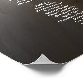 9 tafels elegante foto bruiloft zitgrafiek poster (Hoek)