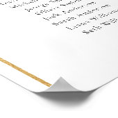 9 Tafels Gouden Boog Vind uw Seat Zittingkaart Poster (Hoek)