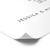 9 Tafels Modern Vind uw Zitplaatskaart Poster (Hoek)