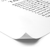 9 Tafels Trouw Stoelenplattegrond Bord Eenvoudig Poster (Hoek)